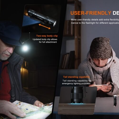 FENIX E12 V3.0 Pocket Flashlight, 200 lm - Black