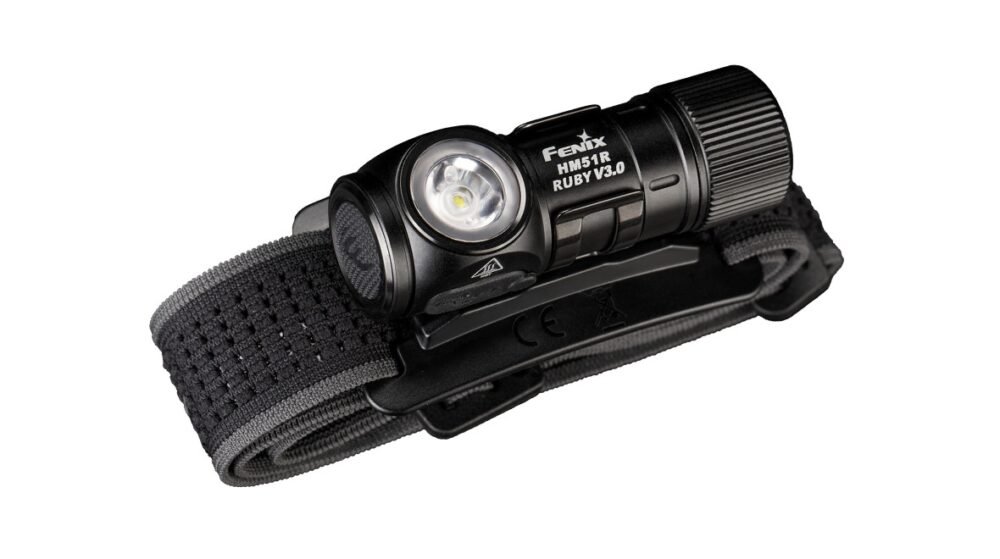 FENIX HM51R Ruby V3.0 Rechargeable Headlamp, 860 lm - Black