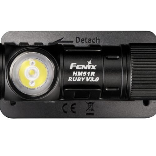 FENIX HM51R Ruby V3.0 Rechargeable Headlamp, 860 lm - Black