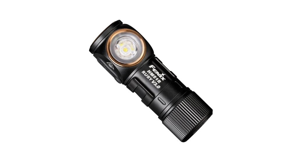 FENIX HM51R Ruby V3.0 Rechargeable Headlamp, 860 lm - Black / Orange