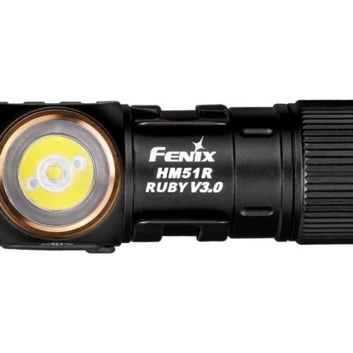 FENIX HM51R Ruby V3.0 Rechargeable Headlamp, 860 lm - Black / Orange