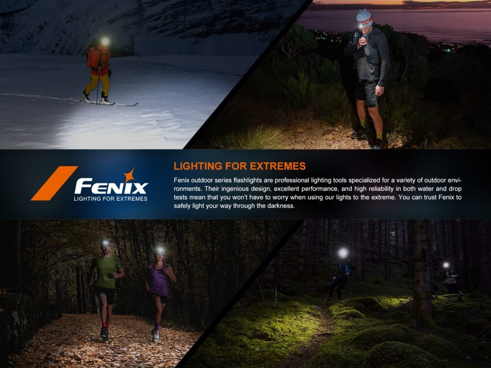 FENIX HM23 V2.0 Headlamp, 300 lm - Black