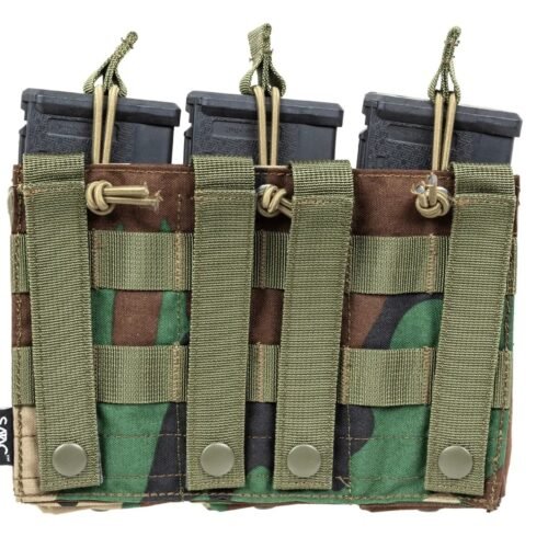 SATAC Open MOLLE Pouch for 3 Magazines M4 / AR15 - Woodland