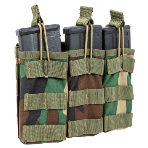 SATAC Open MOLLE Pouch for 3 Magazines M4 / AR15 - Woodland