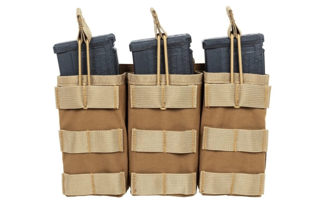 SATAC Open MOLLE Pouch for 3 Magazines M4 / AR15 - Tan