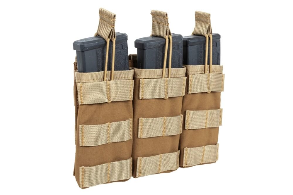 SATAC Open MOLLE Pouch for 3 Magazines M4 / AR15 - Tan