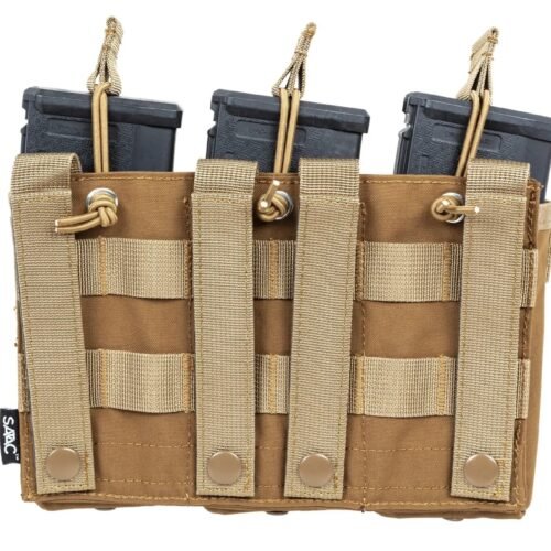 SATAC Open MOLLE Pouch for 3 Magazines M4 / AR15 - Tan