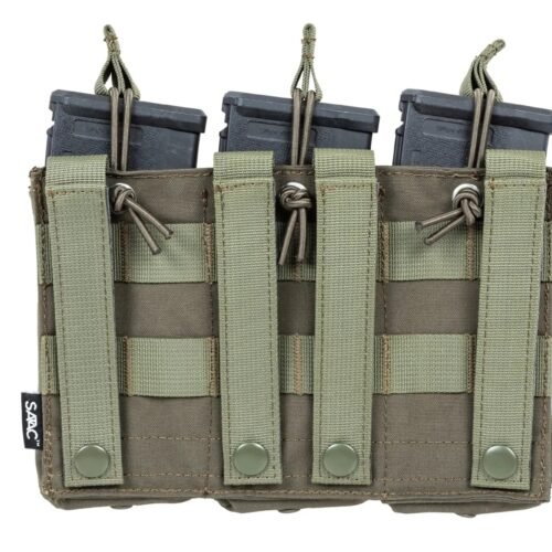 SATAC Open MOLLE Pouch for 3 Magazines M4 / AR15 - Green