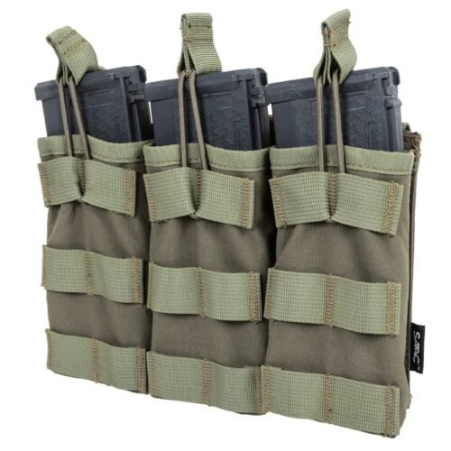 SATAC Open MOLLE Pouch for 3 Magazines M4 / AR15 - Green