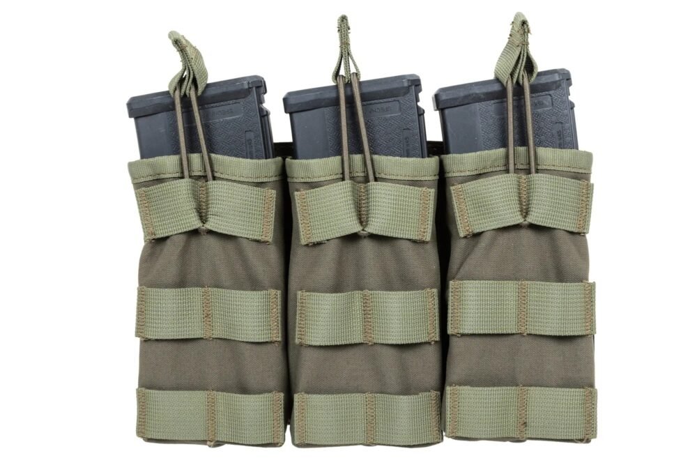SATAC Open MOLLE Pouch for 3 Magazines M4 / AR15 - Green