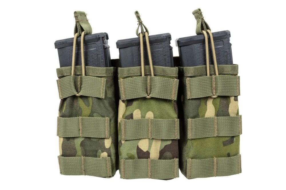 SATAC Open MOLLE Pouch for 3 Magazines M4 / AR15 - MC Tropic