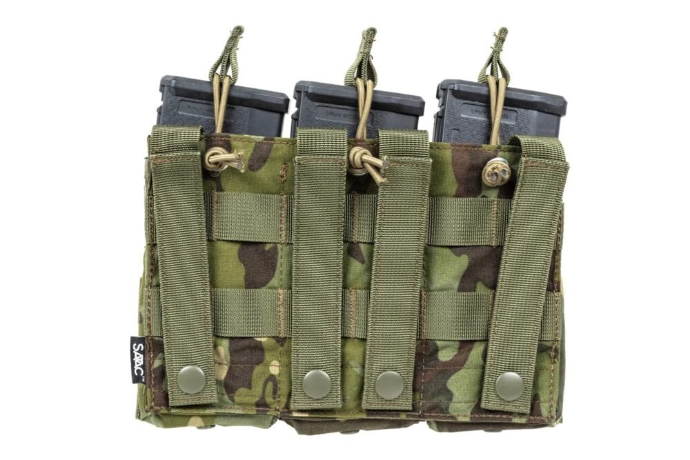 SATAC Open MOLLE Pouch for 3 Magazines M4 / AR15 - MC Tropic