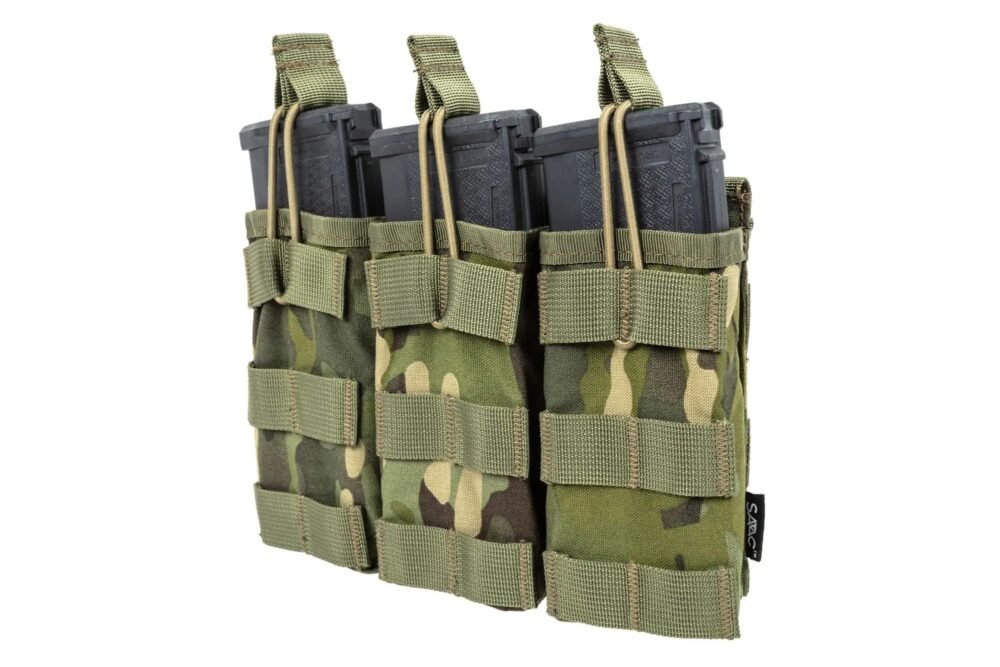 SATAC Open MOLLE Pouch for 3 Magazines M4 / AR15 - MC Tropic