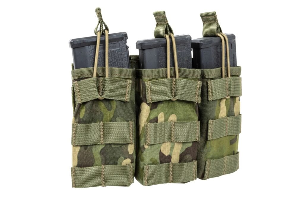 SATAC Open MOLLE Pouch for 3 Magazines M4 / AR15 - MC Tropic
