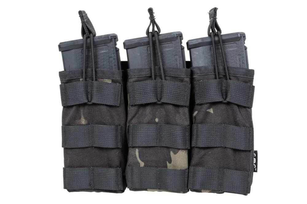 SATAC Open MOLLE Pouch for 3 Magazines M4 / AR15 - MC Black