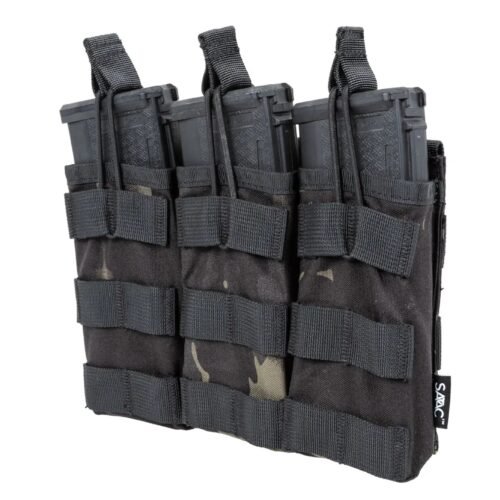 SATAC Open MOLLE Pouch for 3 Magazines M4 / AR15 - MC Black