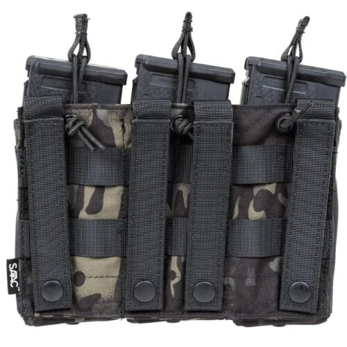 SATAC Open MOLLE Pouch for 3 Magazines M4 / AR15 - MC Black
