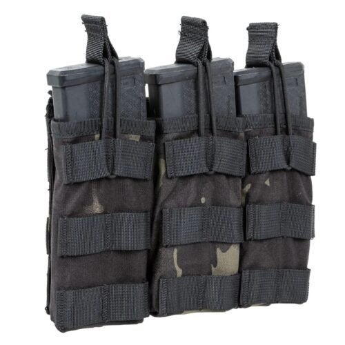SATAC Open MOLLE Pouch for 3 Magazines M4 / AR15 - MC Black