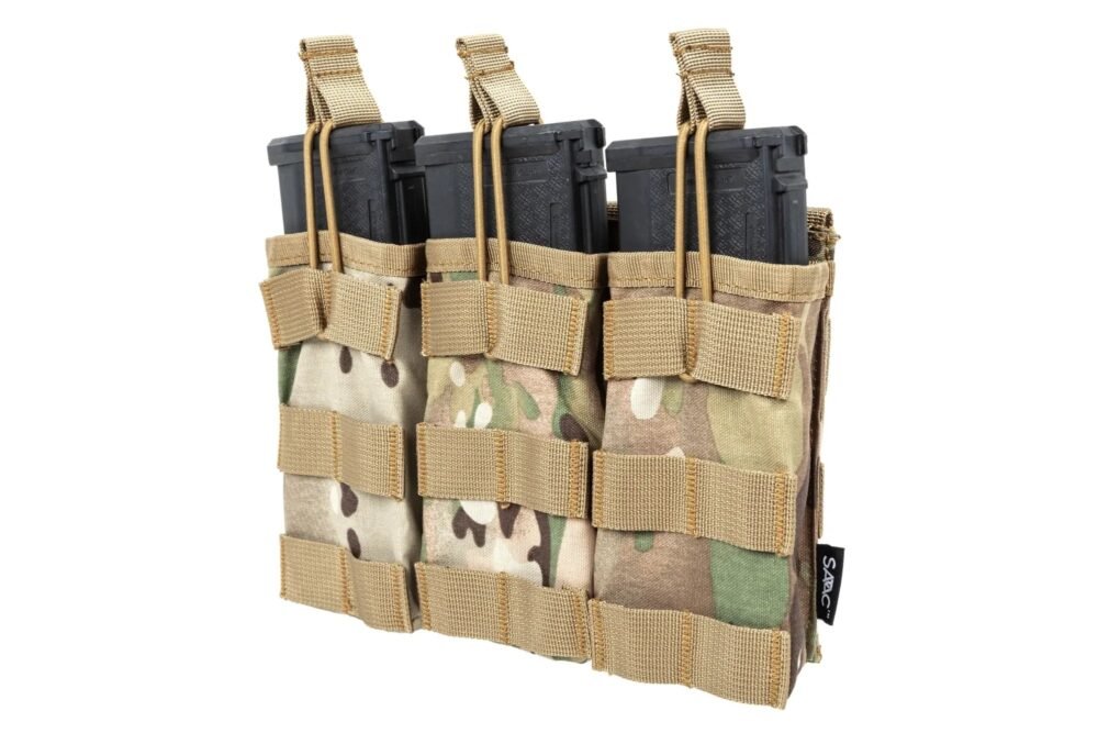 SATAC Open MOLLE Pouch for 3 Magazines M4 / AR15 - MC