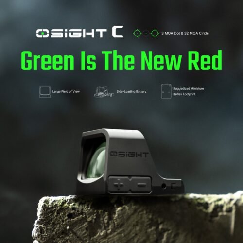 OLIGHT OSIGHT C GREEN Dot Sight, RMR Footprint - Black