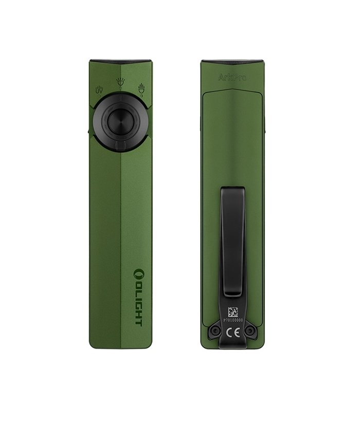 OLIGHT ArkPro Class 3R CW Rechargeable Flashlight, 1500 lm - Green