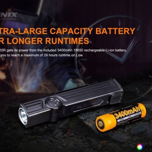 FENIX WT25R LED flashlight, 1000 lm - Black