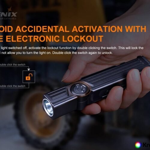 FENIX WT25R LED flashlight, 1000 lm - Black