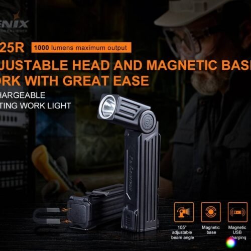 FENIX WT25R LED flashlight, 1000 lm - Black