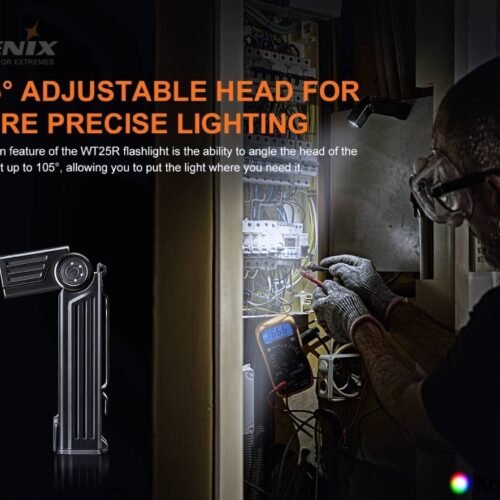 FENIX WT25R LED flashlight, 1000 lm - Black