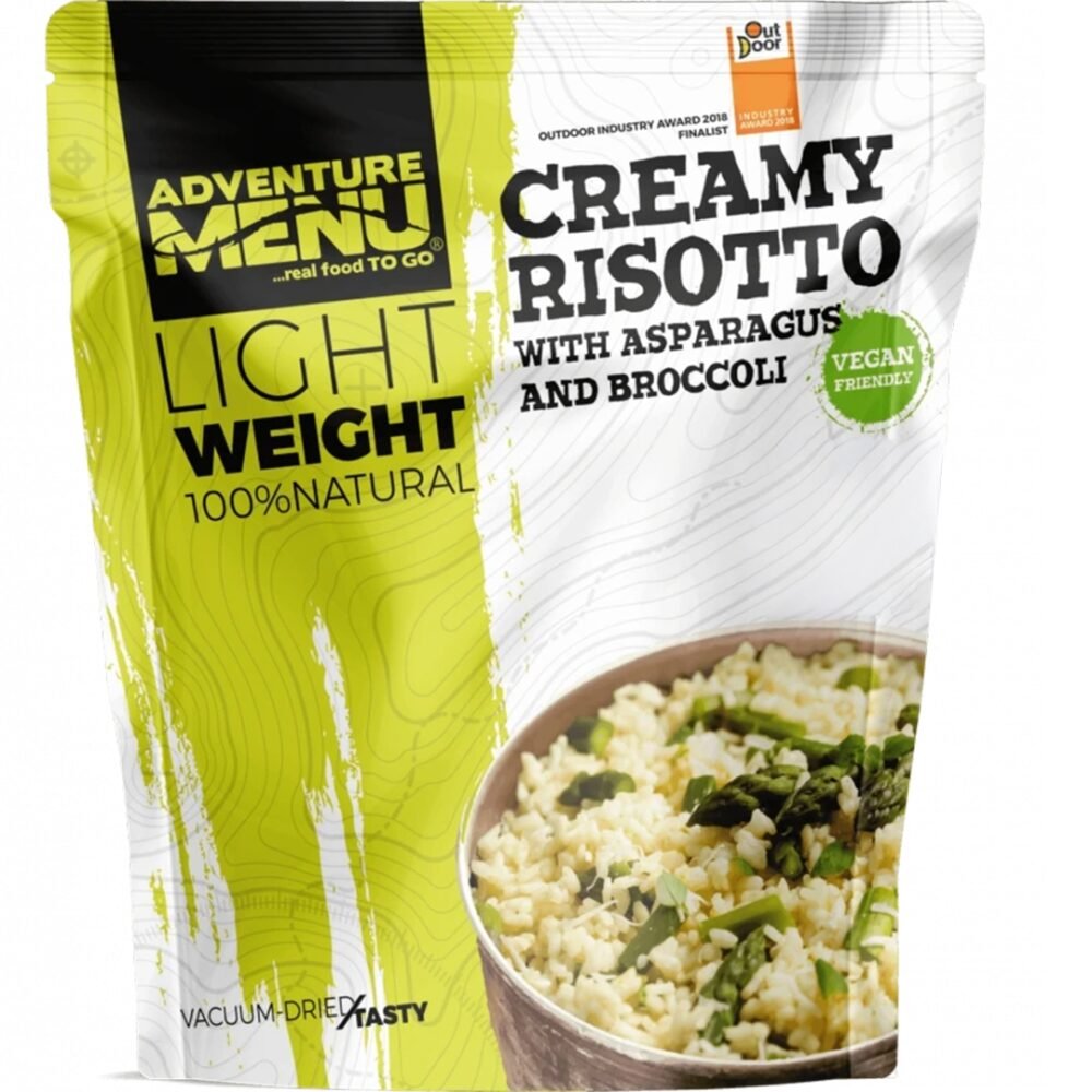 AM Lightweight Creamy Risotto with Asparagus and Broccoli (Vegan) - 600 g