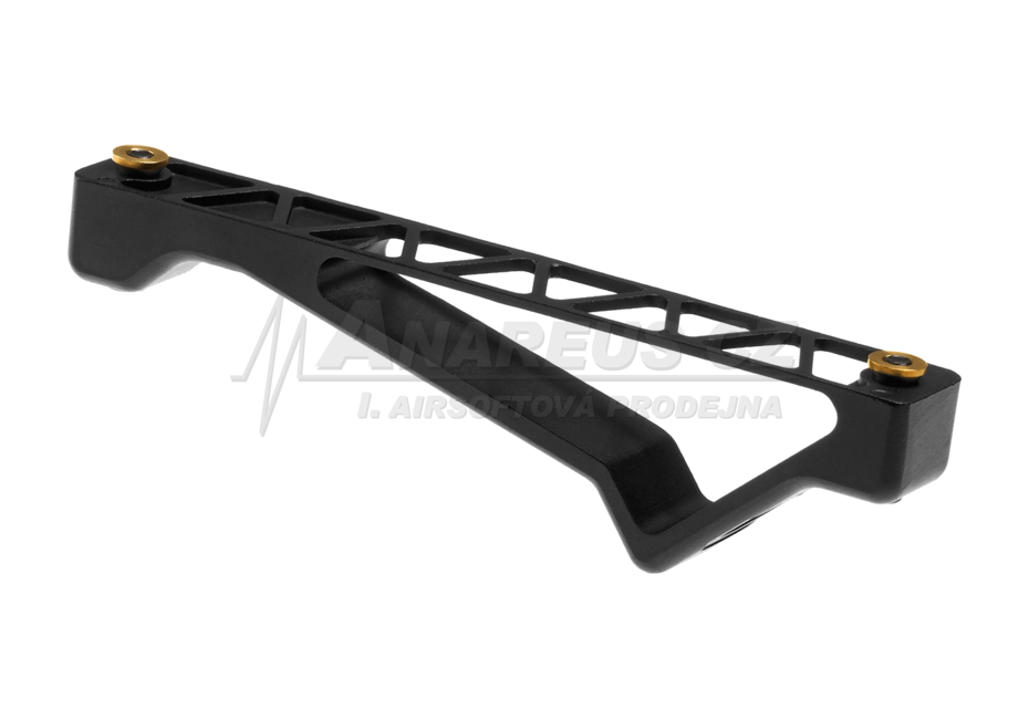 BlackCat Aluminum Angled Grip for Keymod Rail System ( Black )