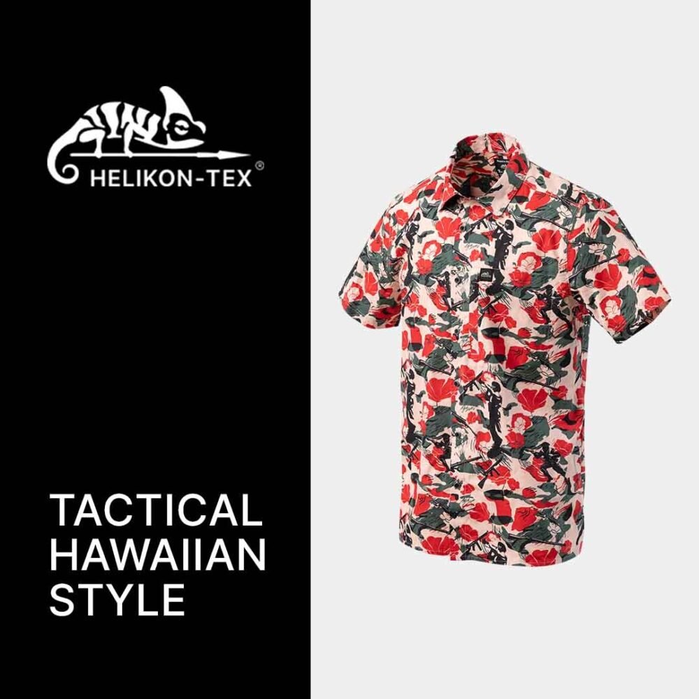 79420 HELIKON Hawaiian Shirt - Cassino