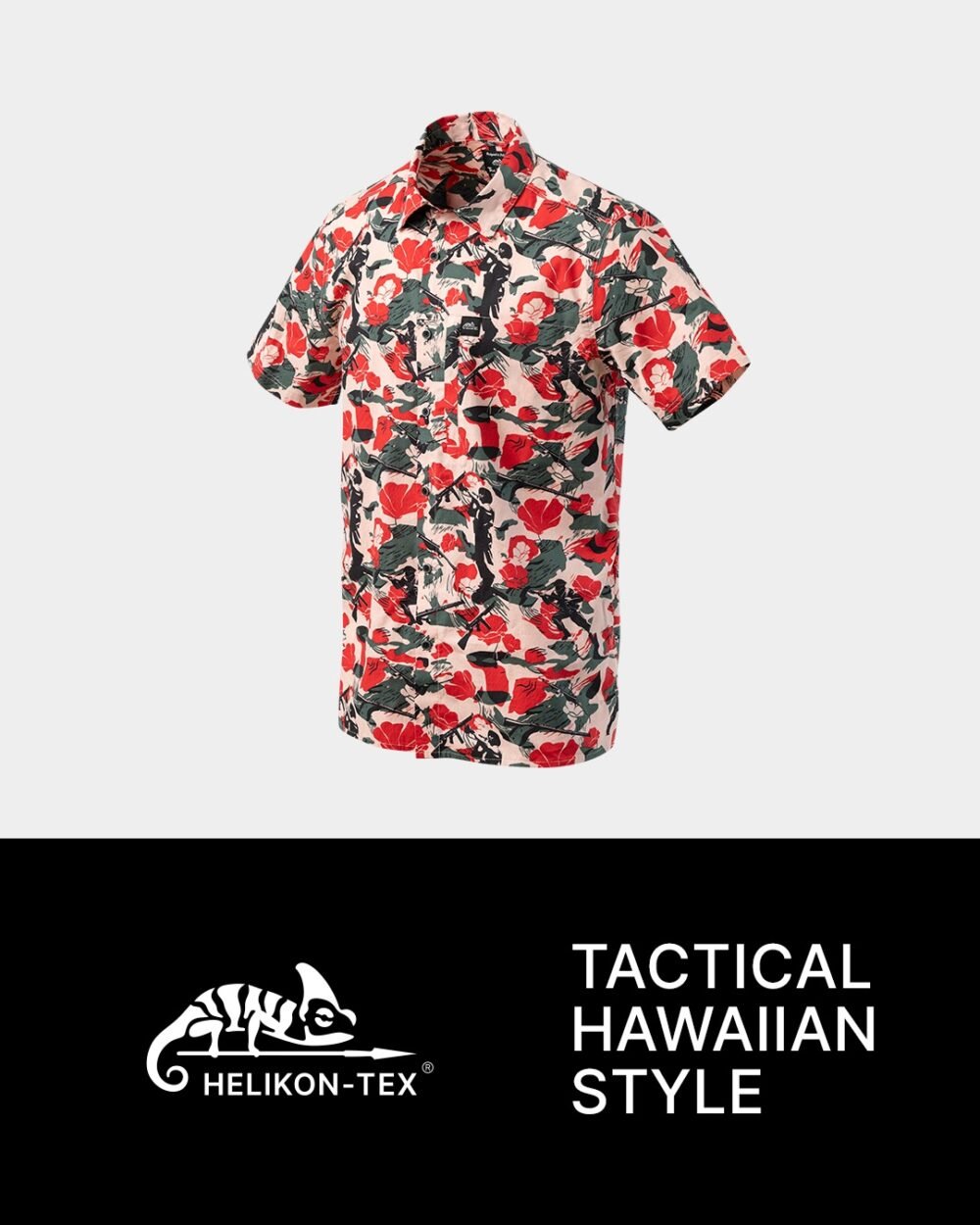 79421 HELIKON Hawaiian Shirt - Cassino