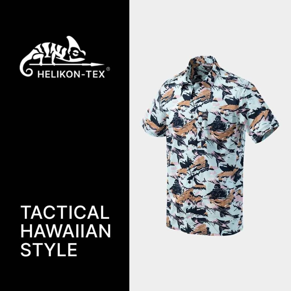79423 HELIKON Hawaiian Shirt - Pacific