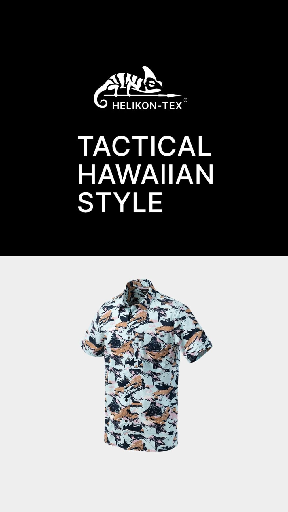 79425 HELIKON Hawaiian Shirt - Pacific