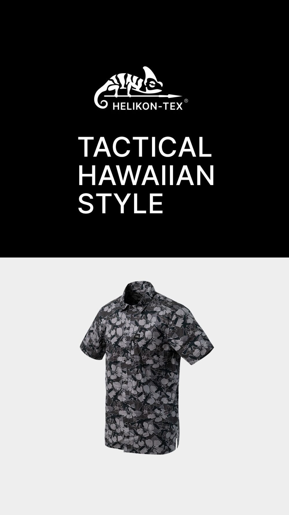 HELIKON Hawaiian Shirt - Dark Ops