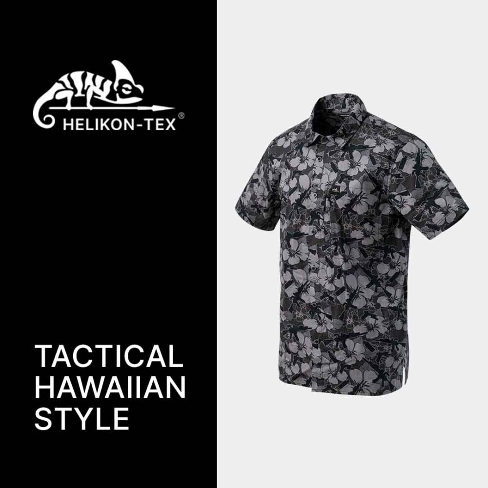 HELIKON Hawaiian Shirt - Dark Ops