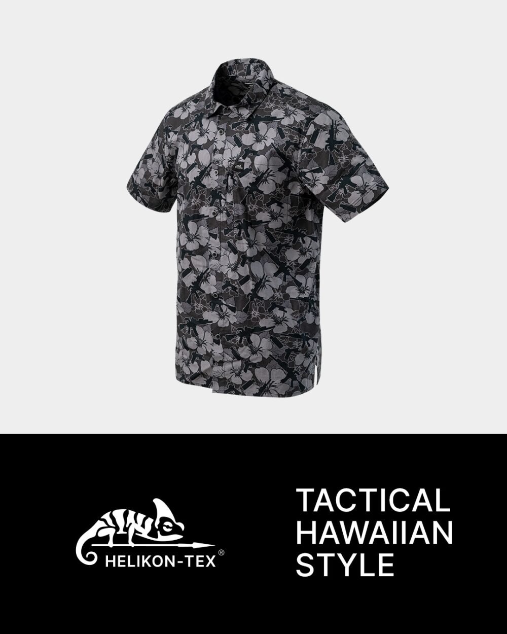 HELIKON Hawaiian Shirt - Dark Ops