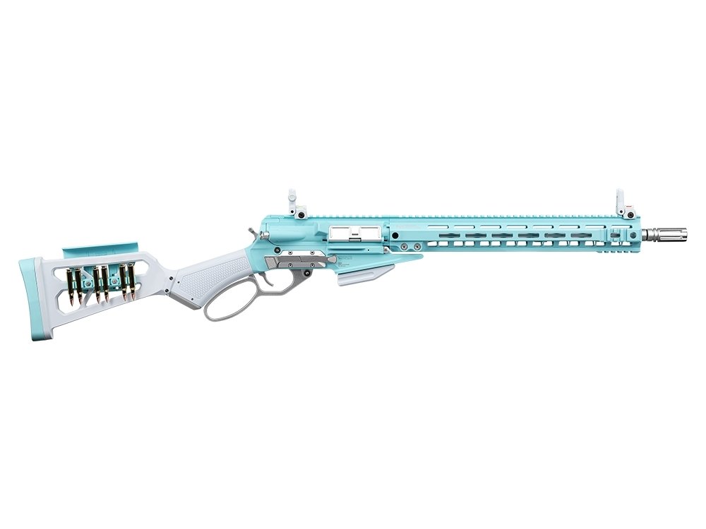 G a G LevAR 15" Gas Non-Blowback Airsoft Rifle - Blue / White