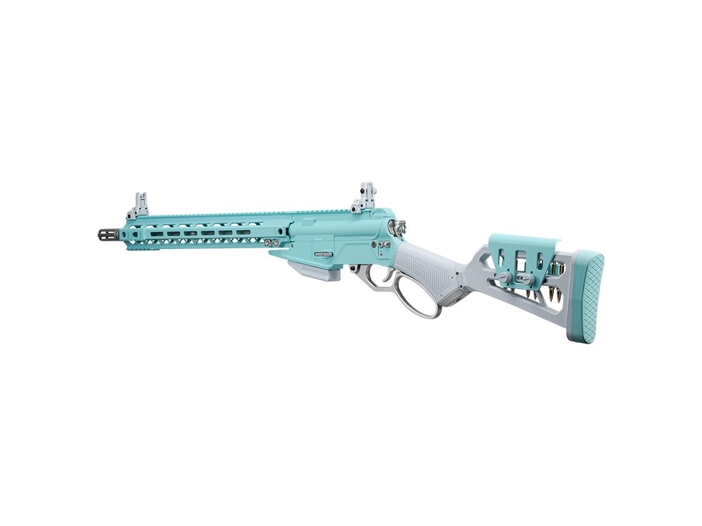 G a G LevAR 15" Gas Non-Blowback Airsoft Rifle - Blue / White