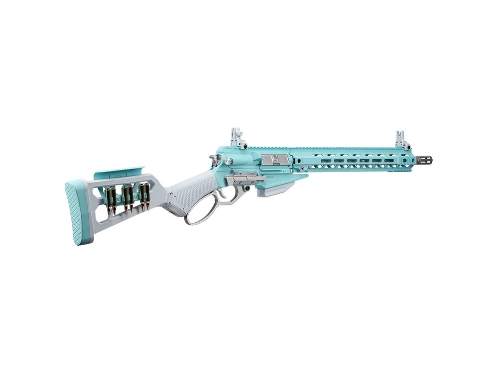 G a G LevAR 15" Gas Non-Blowback Airsoft Rifle - Blue / White