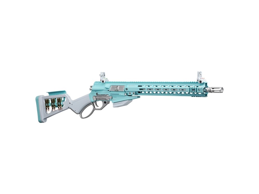 G a G LevAR 15" Gas Non-Blowback Airsoft Rifle - Blue / White