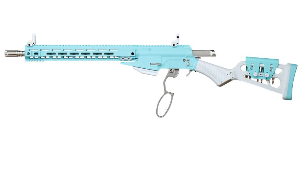 G a G LevAR 15" Gas Non-Blowback Airsoft Rifle - Blue / White