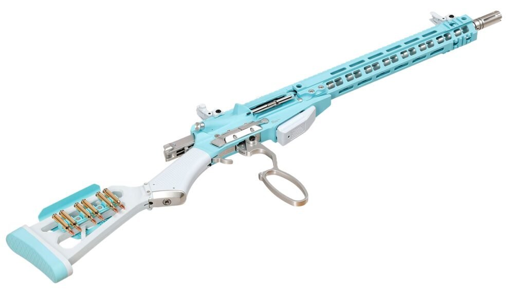 G a G LevAR 15" Gas Non-Blowback Airsoft Rifle - Blue / White