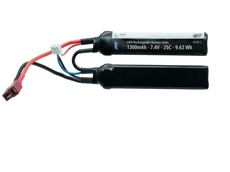 STRIKE Li-Pol Battery 7.4V 1300mAh, 25C, T-Dean - Nunchuk