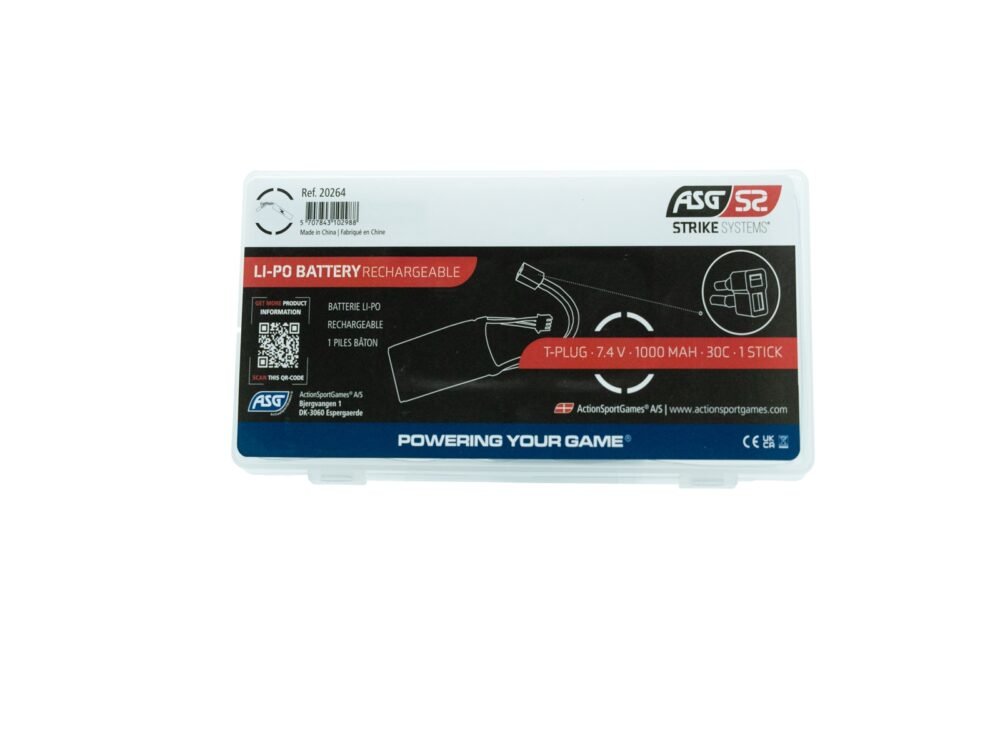 STRIKE Li-Pol Battery 7.4V 1000mAh, 30C, T-Dean - PEQ