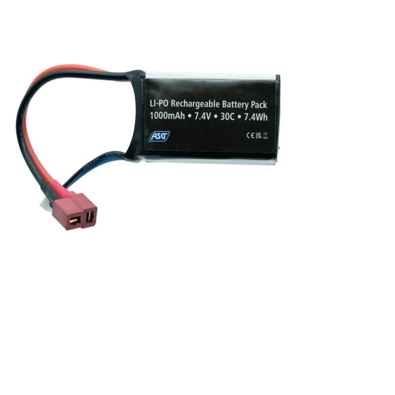 79714 STRIKE Li-Pol Battery 7.4V 1000mAh, 30C, T-Dean - PEQ