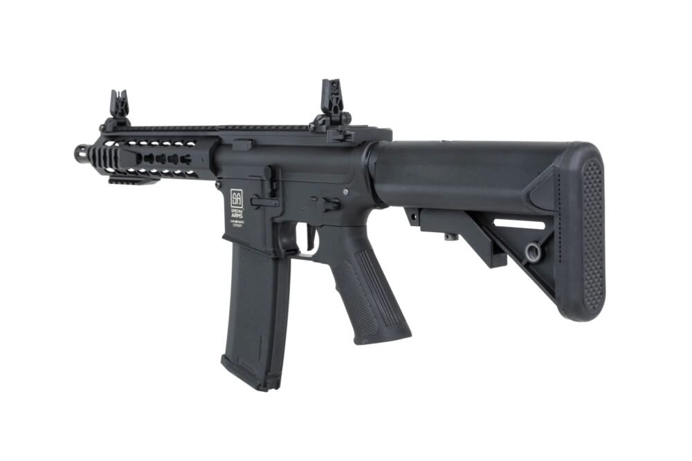 SA M4 CQB Keymod Gen2 Airsoft Rifle (SA-C08 CORE(TM) HAL ETU(TM)) - Black