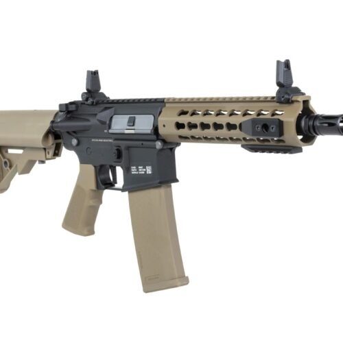 SA M4 CQB Keymod Gen2 Airsoft Rifle (SA-C08 CORE(TM) HAL ETU(TM)) - Black / Tan