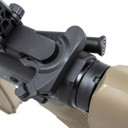 SA M4 CQB Keymod Gen2 Airsoft Rifle (SA-C08 CORE(TM) HAL ETU(TM)) - Black / Tan